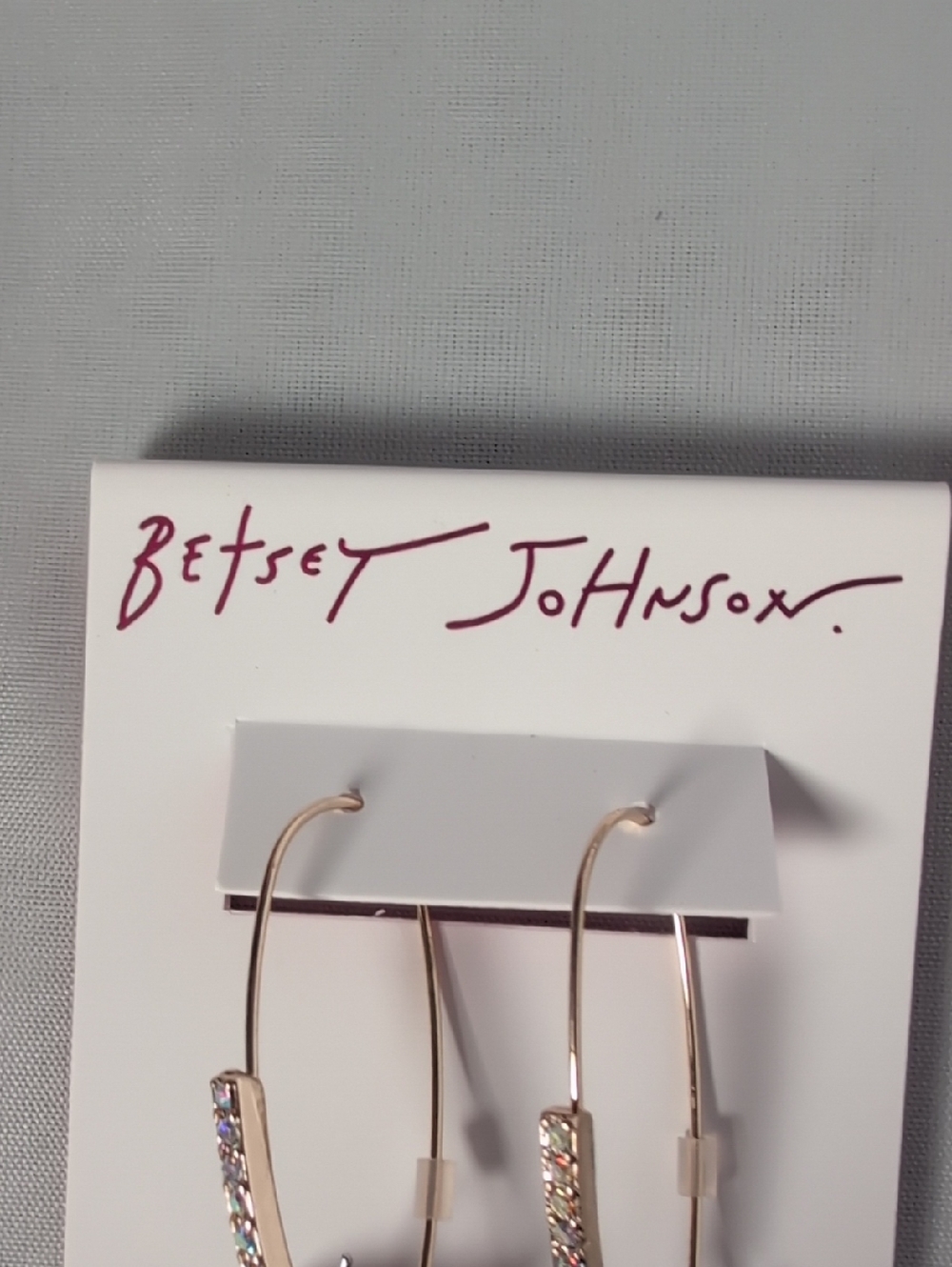 Betsey Johnson Red Tumbler Cup Drop Earrings - Picture 4 of 5